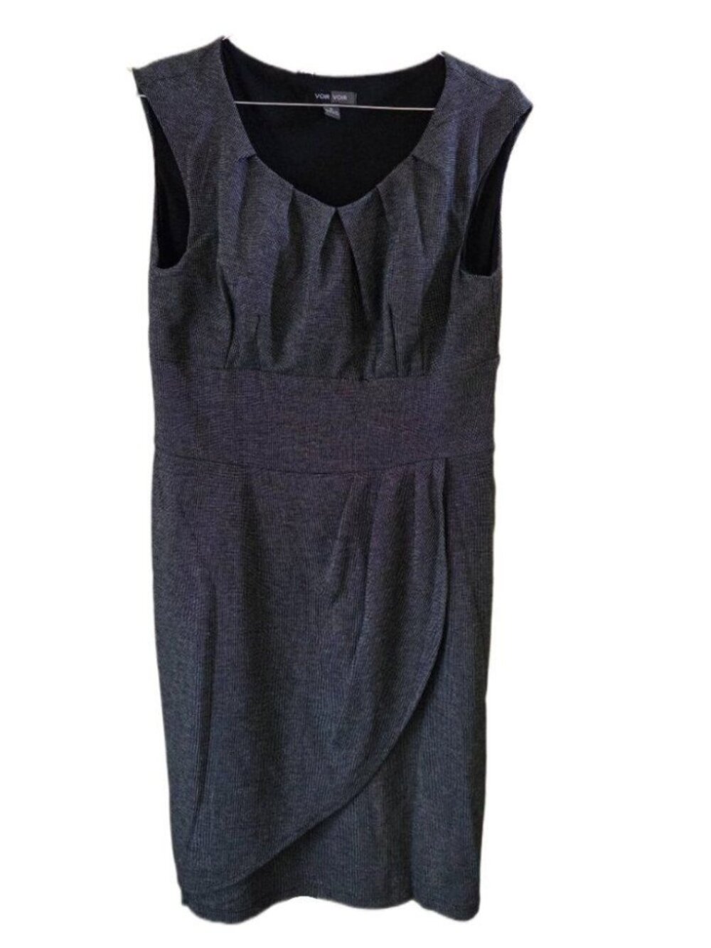 Voir Voir Dark Gray Short Sleeve Dress